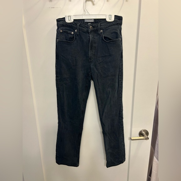 Agolde Denim - AGOLDE Black High Waisted Jeans